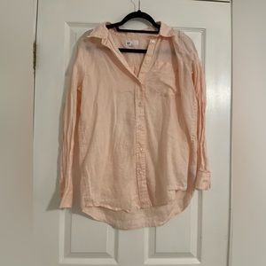 GAP Pink Boyfriend Button Down